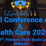 International Conference on Nursing and Health Care 2020. 22-23 febrero Kuala Lumpur, Malasya.